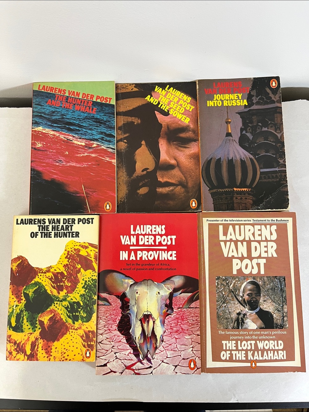 6 X Vintage Laurens Van Der Post Books